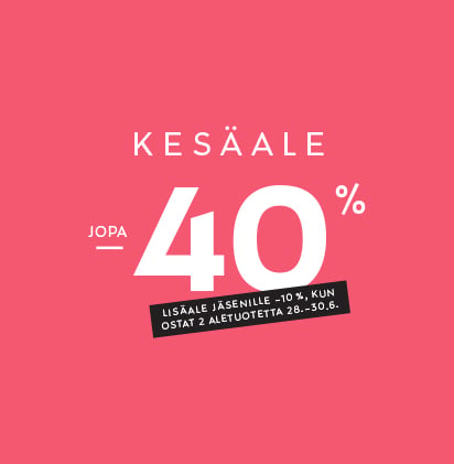 LIS&Auml;ALE &ndash;10 % VAIN J&Auml;SENILLE!