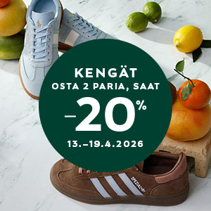 &ndash;20 % KUN OSTAT KAKSI PARIA KENKI&Auml;!